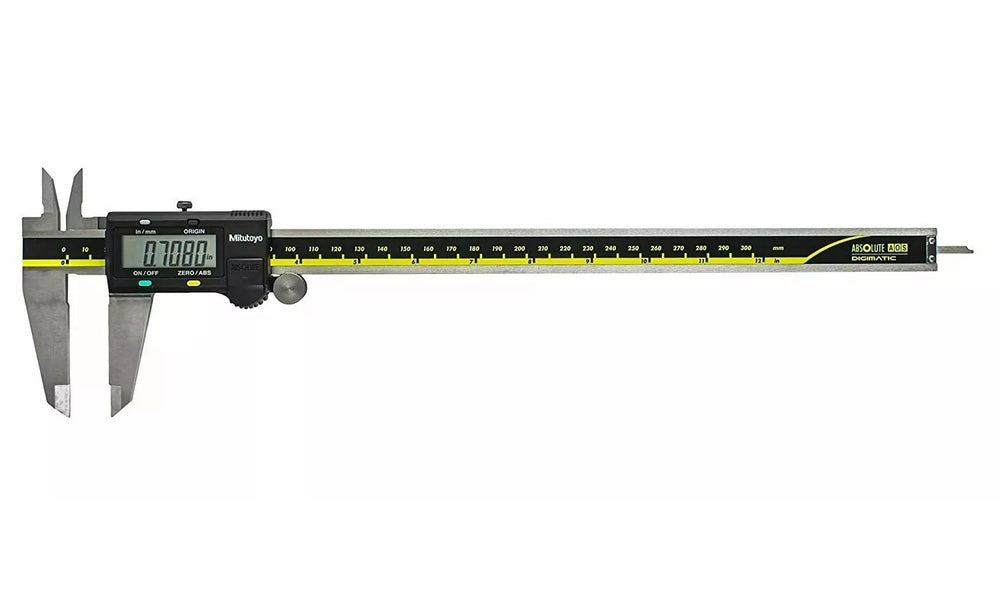 Mitutoyo Digital Vernier Caliper 500-193-20 12 Inch (0-300 mm) with Large LCD Display, Stainless Steel Construction, Dual Metric & Imperial Measurement System for Accurate Internal, External, Depth & Step Measurements, VC-11