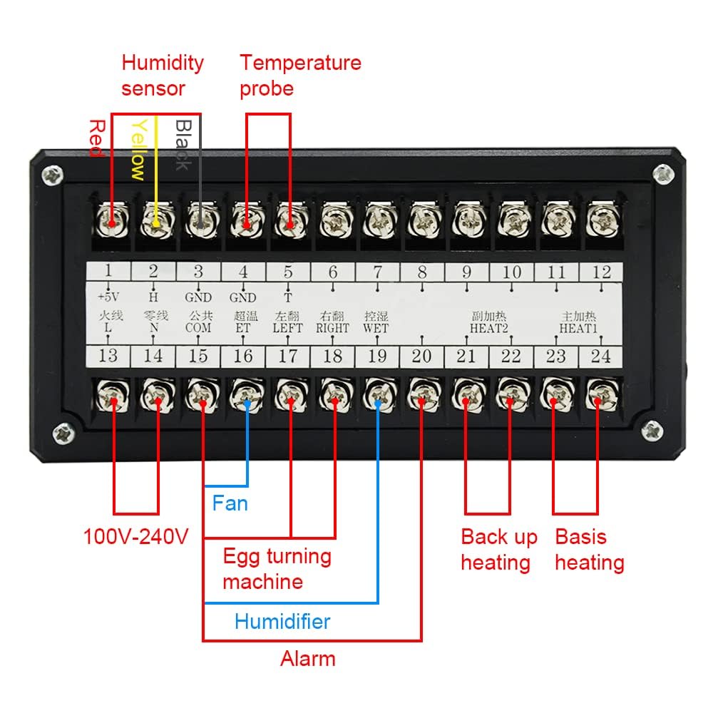 Real Instruments XM-18 Digital Automatic Small Egg Incubator Thermostat Controller With Temperature and Humidity Sensor 220V,110V (-10℃ - 60℃)