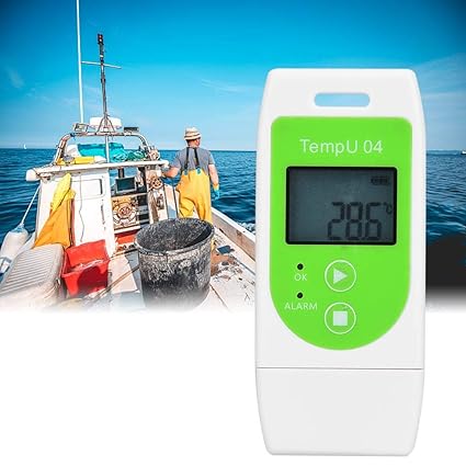 Real Instruments TempU04 USB Digital Temperature and Humidity Data Logger Temperature Monitor with 32000 Points Recording Multiuse Reusable Thermometer For Temperature Monitoring, Food Applications, Storage, Refrigerators - TempU04
