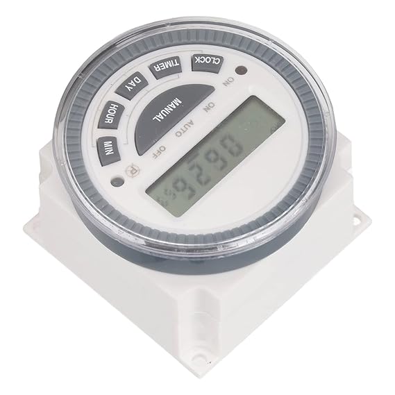 Real Instruments Frontier 5-Pin 30 Amp Heavy-Duty Programmable Timer Switch with High-Power Load Capacity, Automatic ON/OFF Scheduling, Multi-Function Control, Durable Design & Energy-Efficient Operation for Industrial, Commercial & Residential, FTS-5/30