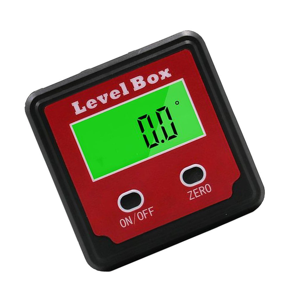 Real Instruments Mini Digital Angle Finder, LCD Backlit Display Automatic Shutdown High Accuracy Portable Angular Measurer Inclinometer Rust Prevention 4x90 Degree Magnet For Home Decorating (DC125)
