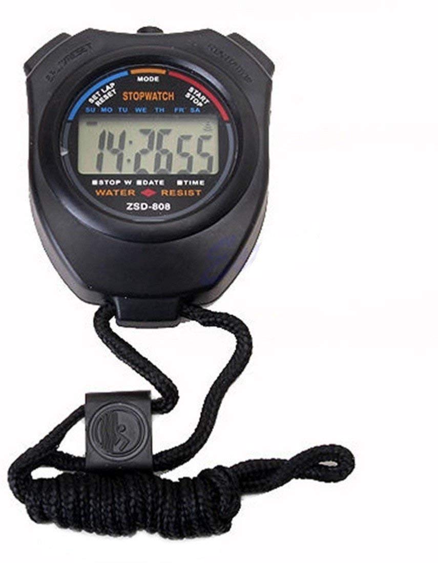 Real Instruments ZSD-808 Digital Stop Watch Waterproof Hand Held LCD D