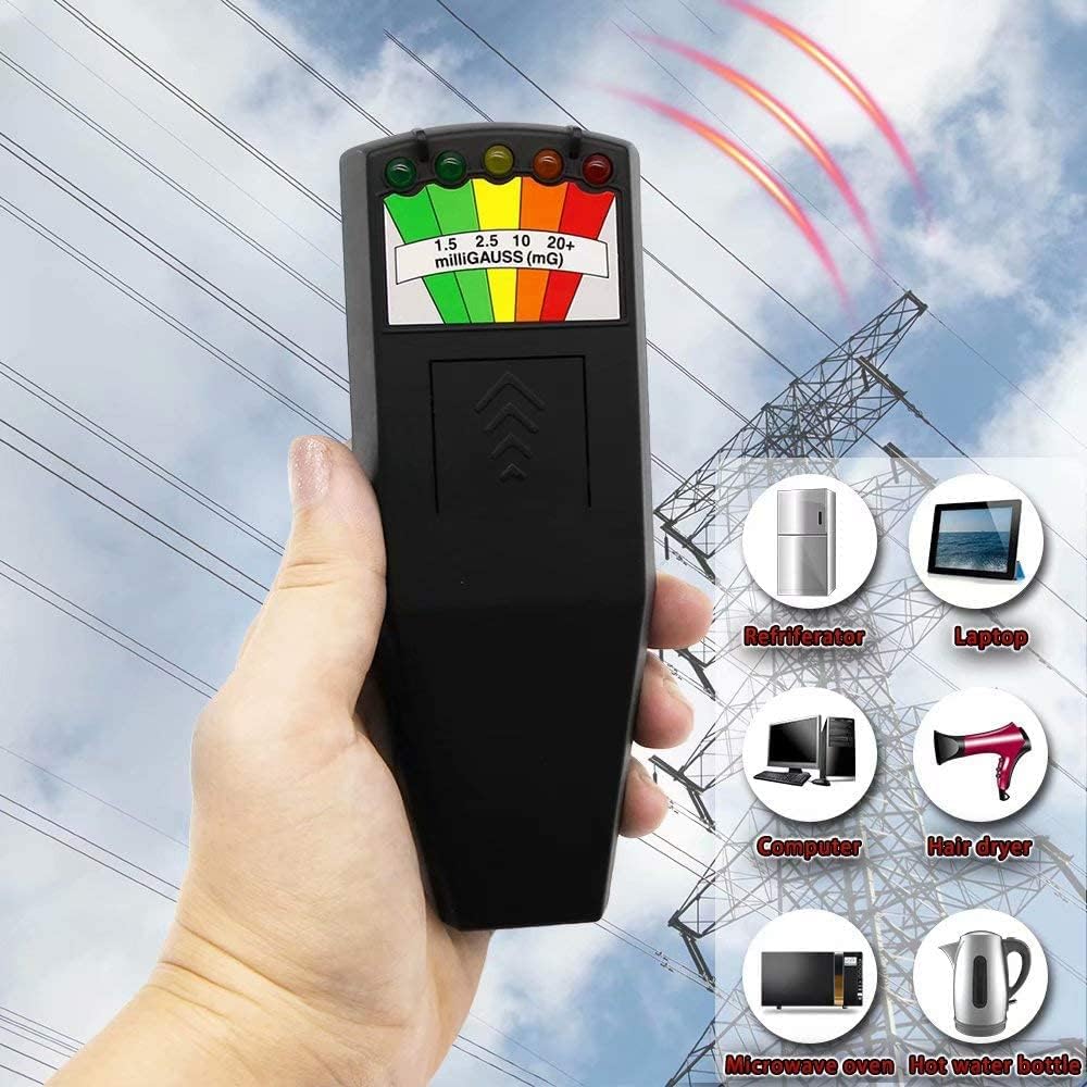 Real Instruments Emf Meter, Electromagnetic Radiation Tester,hand-held Mini Digital Backlight Lcd Emf Detector Sound And Light Alarm Great Tester For Home Emf Inspections, Office, Outdoor (K2)