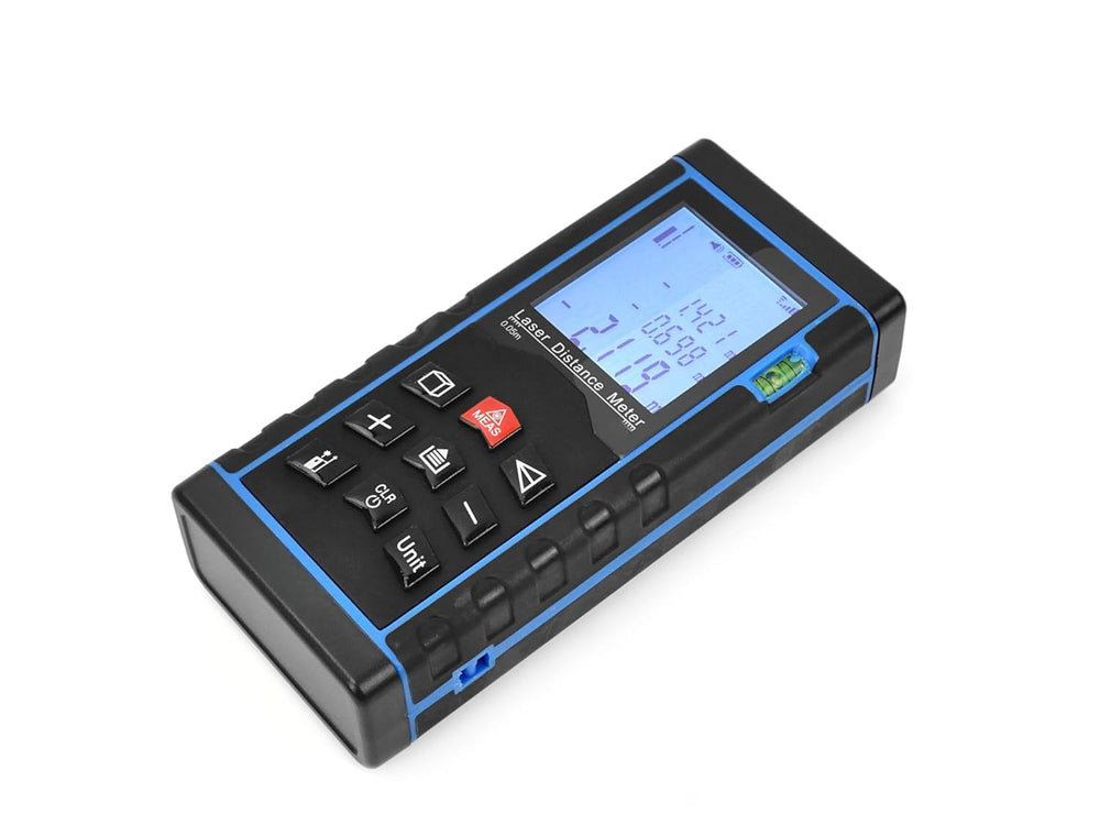 Real Instruments Laser Distance Meter Waterproof Level 80 Meter Portable Laser Range Finder Distance Measuring Meter Tape with Carry Pouch 80Mtr /262Ft /3149Inch (LDM-80M)