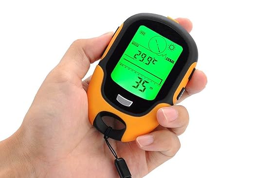 HTC instrument Digital LCD Compass with Barometer Altimeter AL-7010 with Temperature, Clock and Calendar