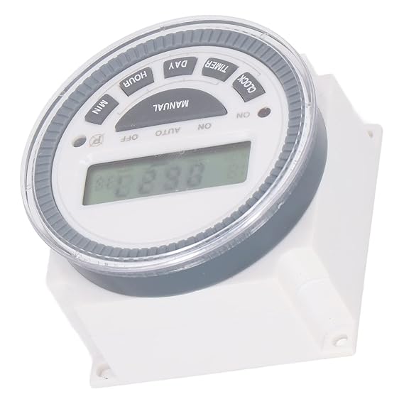 Real Instruments Frontier 5-Pin 30 Amp Heavy-Duty Programmable Timer Switch with High-Power Load Capacity, Automatic ON/OFF Scheduling, Multi-Function Control, Durable Design & Energy-Efficient Operation for Industrial, Commercial & Residential, FTS-5/30
