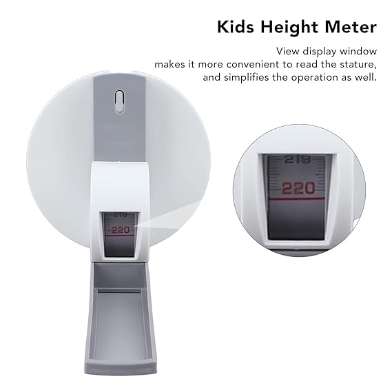 Real Instruments Stature Meter 2.2 Meters Growth Ruler Wall Mounted Measuring Tape Adults Children Growth Stature Meter Ruler Measuring Tool