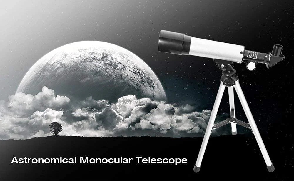 Real Instruments F36050B Kids Astronomical Telescope Professional 90X With Tripod For Kids, F36050B