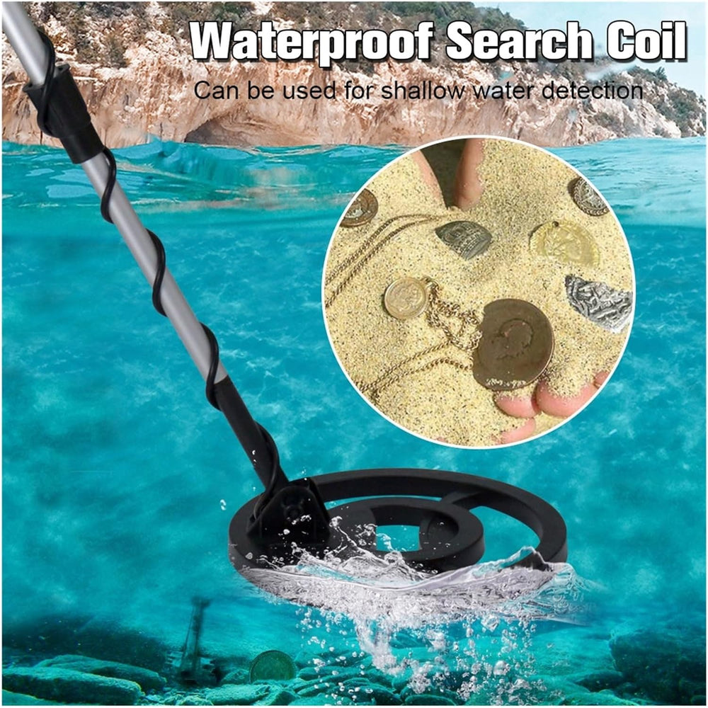 Real Instruments MD-4090 Digital Underground Metal Detector – High-Precision LCD Display with Pinpoint Function, Adjustable Sensitivity & Discrimination, Waterproof Coil – Ideal for Coins, Jewelry & Relic Hunting