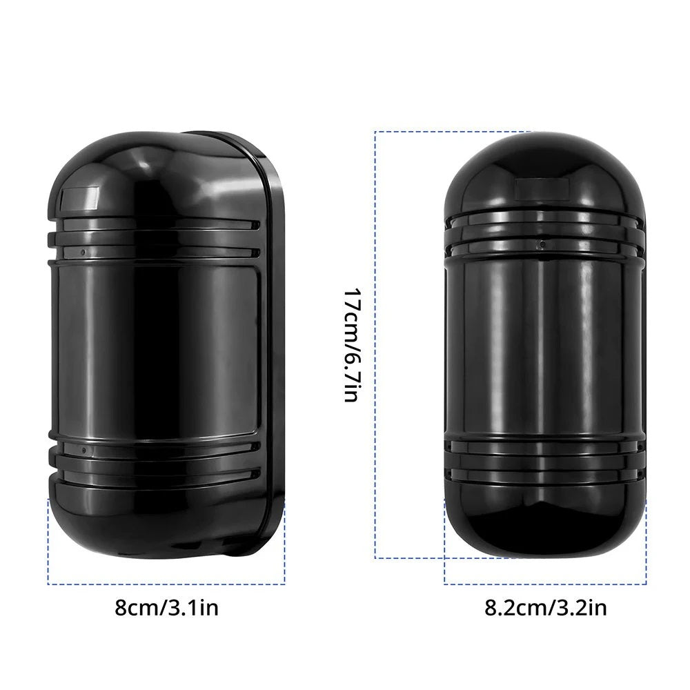 Real Instruments Dual Beam Outdoor 150m Security Laser Double Ir Infrared Barrier Detector, ABT-150