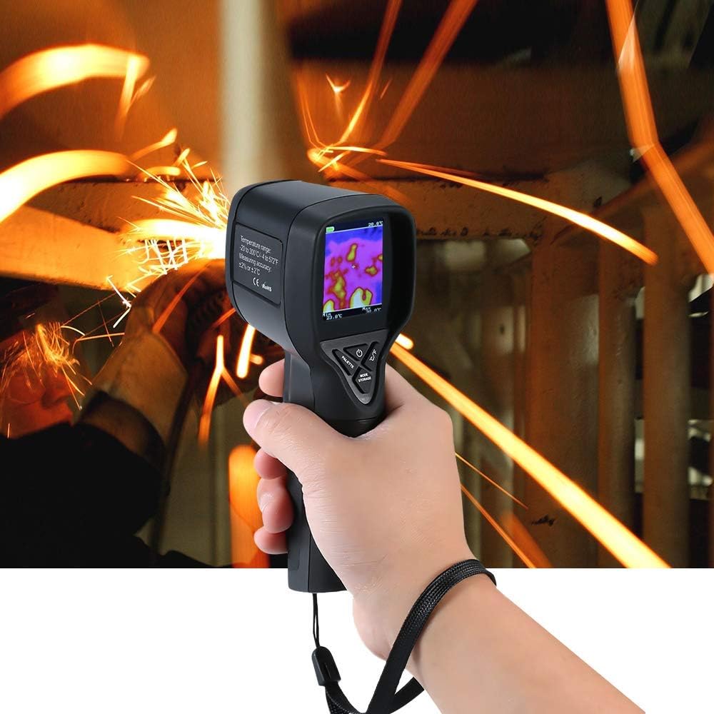 Real Instruments Digital Thermal Imager With 1024 Pixels 32x32 IR Resolution Long Range Infrared Focal Plane Measuring Temperature Imaging Camera Handheld Professional Model HT- 175