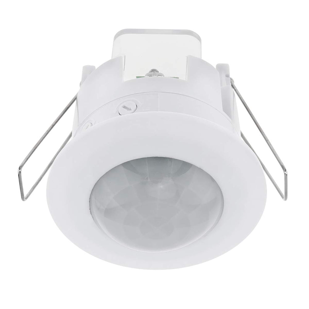 Real Instruments 110-240V Infrared Motion Sensor Switch, Recessed Fall PIR Ceiling Motion Sensor Detector Light Switch Adjustable 360 Degree