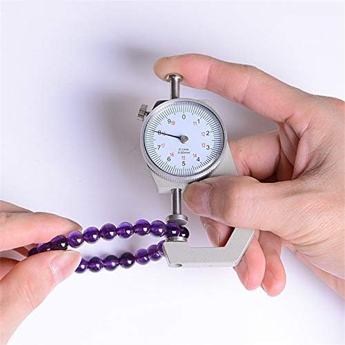 Real Instruments Portable Mini Precise Dial Thickness Gauge Meter Pearl & Diamond Gauge Measurement Tool Electronic Micrometer Thickness Meter (MATG-01)