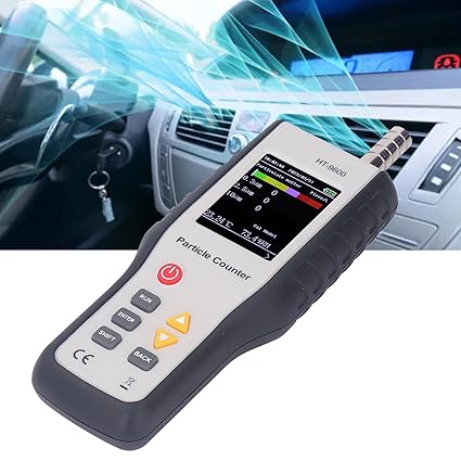 Real Instruments Air Quality Tester, Air Quality Monitor 320 X 240 Screen Resolution Widely Used High Definition Screen 100 To 240V for Homes for Gyms (EU Plug), AQM-10