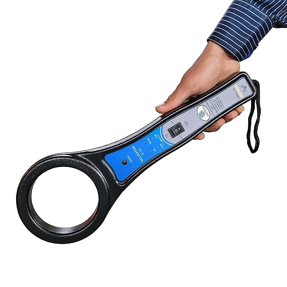 Real Instruments Gold Metal Detector For Detecting Gold On Person Body - Metal Detector For Jewellery Shop - Hand Held Metal Detector Scanner For Security - HHMD Metal Detector Gold Metal Detector Machine, MD-02