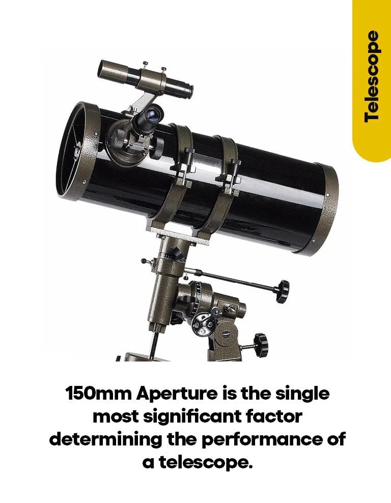 Real Instruments F750150 Telescope For Students High Power Telescope With Adjustable Tripod, F750150