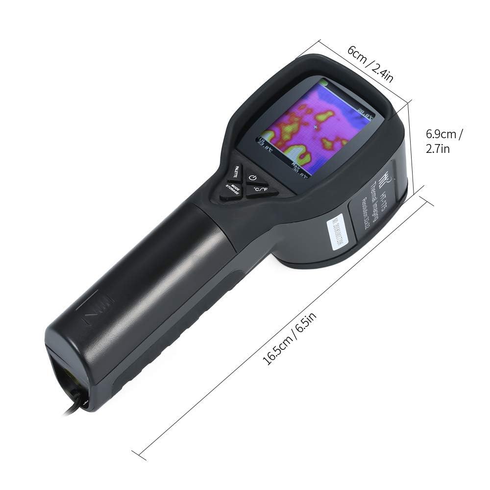 Real Instruments Digital Thermal Imager With 1024 Pixels 32x32 IR Resolution Long Range Infrared Focal Plane Measuring Temperature Imaging Camera Handheld Professional Model HT- 175