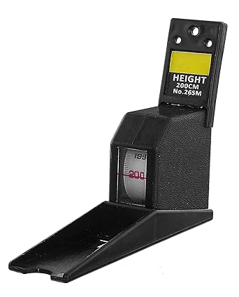 Real Instruments Stature Meter 2M Height Measuring Tape Stature Meter Home Adult Children Roll Ruler Wall Mounted Growth Stature Meter Height Measure Measuring Measurement Tape Black