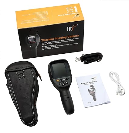 Real Instruments New Higher Resolution 320 x 240 IR Infrared Thermal Imaging Camera. Model HT-19 with Improved 300,000 Pixels, Sharp 3.2" Color Display Screen