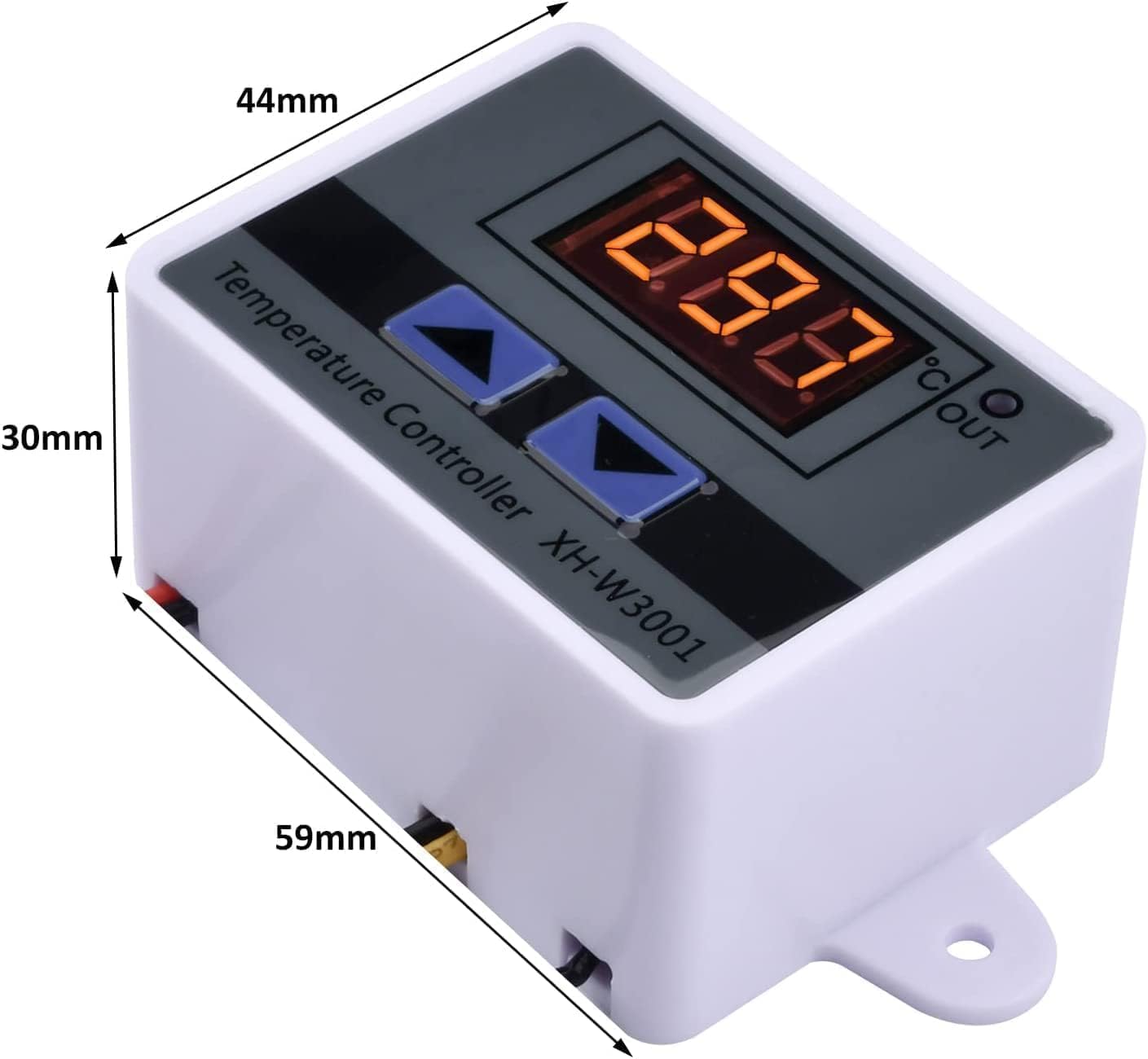 Real Instruments XH W3001 Digital LED Display Temperature Controller 220V 1500W 10A LED Temperature Controller With Thermostat Control Switch NTC Sensor Probe For Egg Incubator