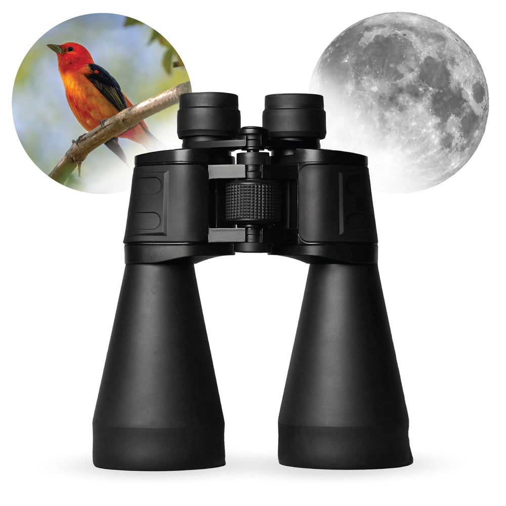 Real Instruments 15X70 Professional Binoculars - Ultra Sharp Focus, FMC Multi-Coated, BAK4 Prism, Lightweight, Tripod Compatible, Ideal for Bird watching, Wildlife & stargazing with Carrying Case