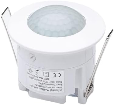 Real Instruments 110-240V Infrared Motion Sensor Switch, Recessed Fall PIR Ceiling Motion Sensor Detector Light Switch Adjustable 360 Degree