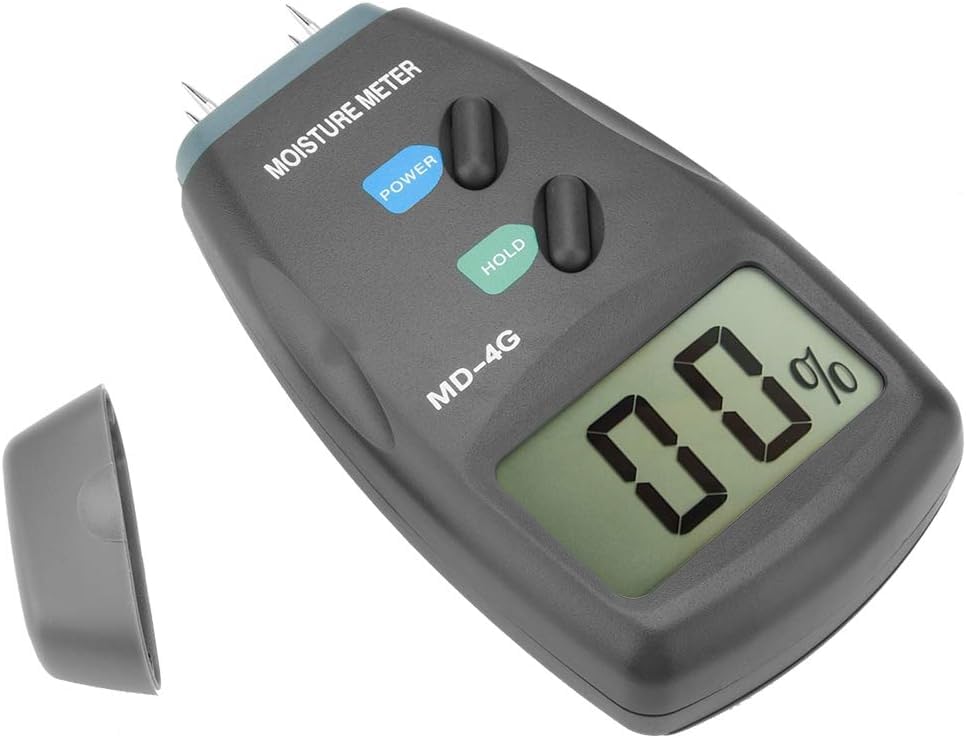 Real Instruments MD-4G Digital Wood Moisture Meter 0–99.9% Two-Pin Moisture Tester