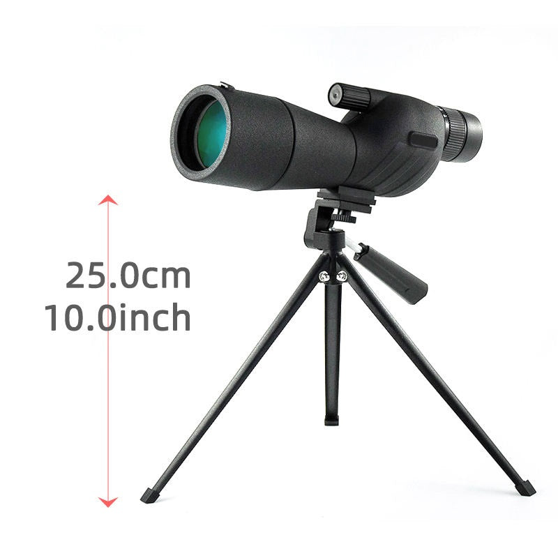 Real Instruments High Magnification 25-75x60 HD Outdoor Monocular Zoom Telescope Bak4 FMC Low Light Night Vision for Moon Viewing Bird Watching