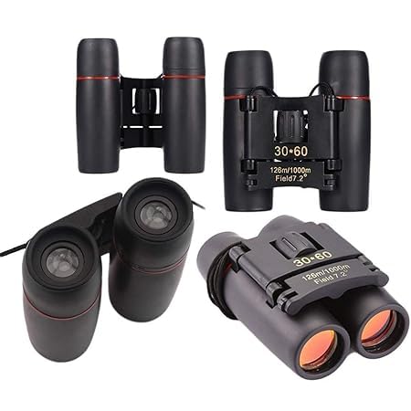 Real Instruments Waterproof/Fog-Proof Roof Prism Polarized HD Professional Lightweight Pocket Size Binocular Telescope Folding 30x60 Zoom Lens for Sports, Hunting, Camping for Bird Watching