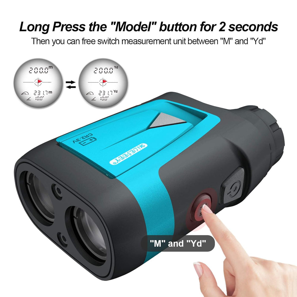 Real Instruments MiLESEEY Professional Precision Laser Golf Rangefinder 660 Yards with Slope Compensation,‚0.55yard Accuracy,Fast Flagpole Lock,6X Magnification,Distance/Angle/Speed Measurement for Golf,Hunting