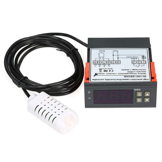 Real Instruments Digital LED Display Temperature Controller With Thermostat Control Switch NTC Sensor Probe For Egg Incubator (MH-13001)