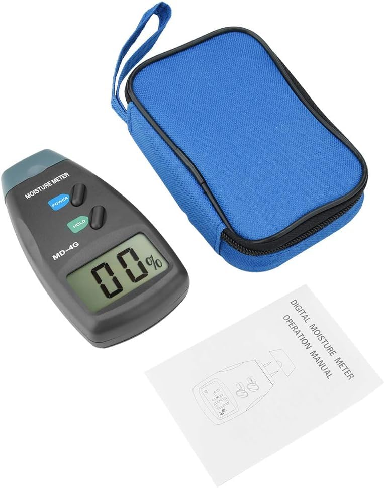 Real Instruments MD-4G Digital Wood Moisture Meter 0–99.9% Two-Pin Moisture Tester