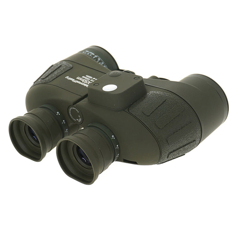 Real Instruments Military-Grade 10x50 Waterproof Binoculars with Built-in Compass & Rangefinder – Floating, Fog-Proof Tactical Optics