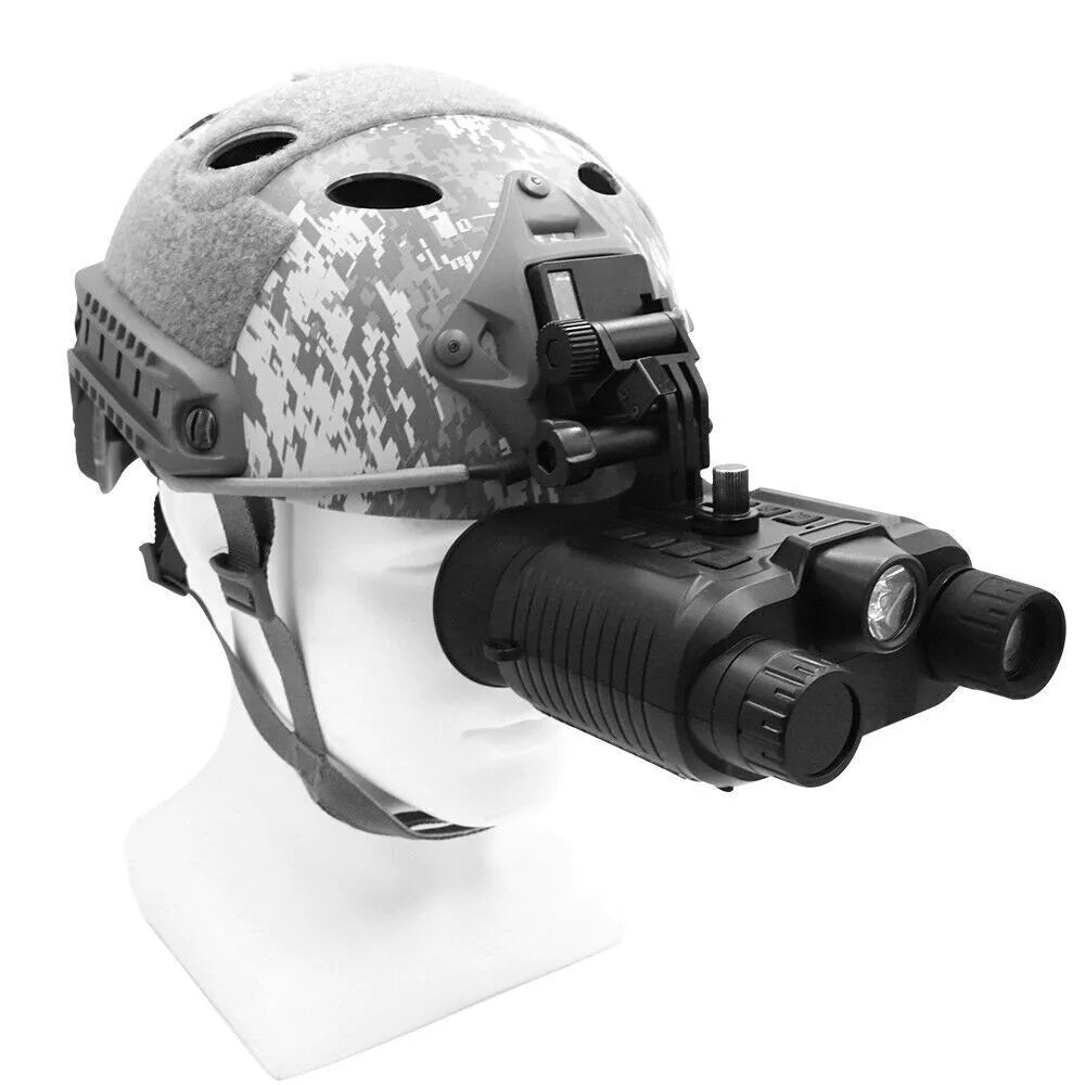 Real Instruments NV8161 Military Tactical Night-Vision Goggles Head Mounted Binoculars, 4K HD IR Night Vision Binoculars with 8X Digital Zoom, Save Photo and Video with 32GB Memory Card, Built-in 3000Mah Battery