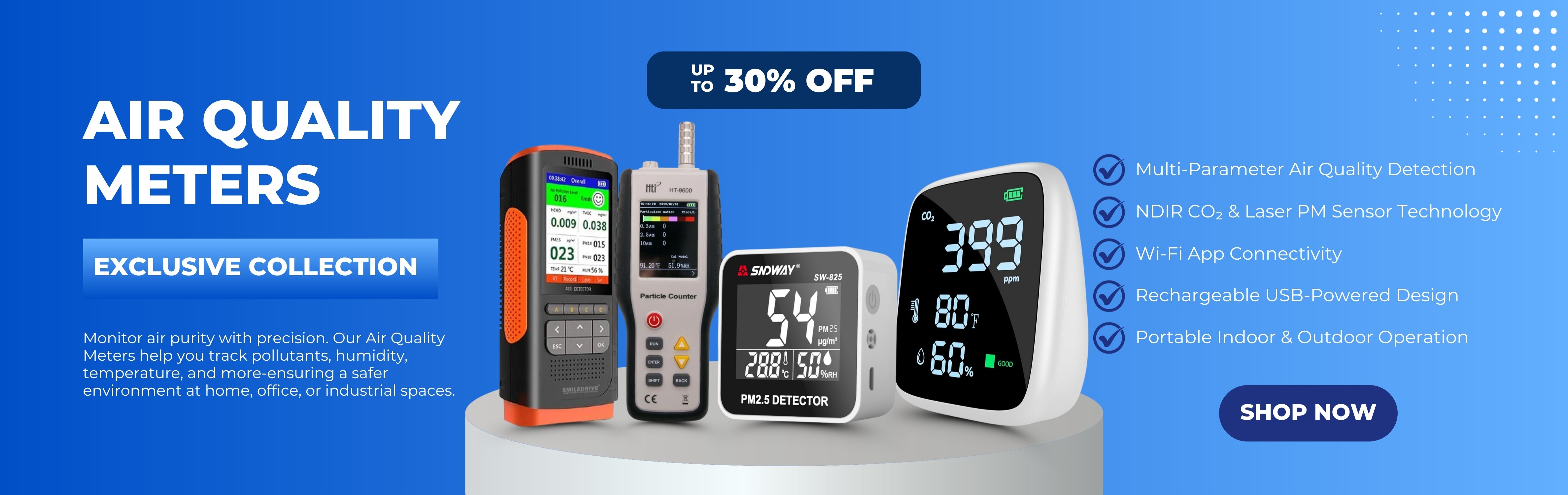 Air Quality Meter Banner