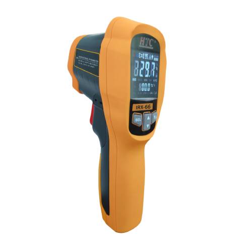 HTC Instrument IRX-66 Digital Infrared Thermometer Temperature Gun -50°C ~ 1550°C + K type Sensor, IRX-66
