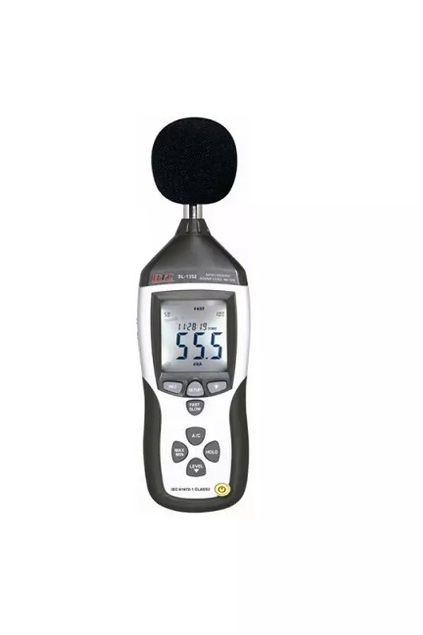 HTC SL-1352 Digital Sound Level Meter Range from 30 dB to 130 dB, A-Weighting & C-Weighting, Fast/Slow Response Modes, LCD Display with Backlight, Data Hold Function, Auto Power Off for Industrial, Environmental & Occupational Noise