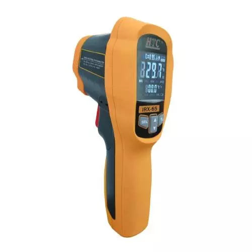 HTC IRX-65 Infrared Thermometer with Dual-Laser Targeting, Non-Contact Digital Measurement, Adjustable Emissivity, Ultra-Fast Response Time, High Distance-to-Spot Ratio, Backlit LCD Display & Precision Temperature Monitoring, IRX-65
