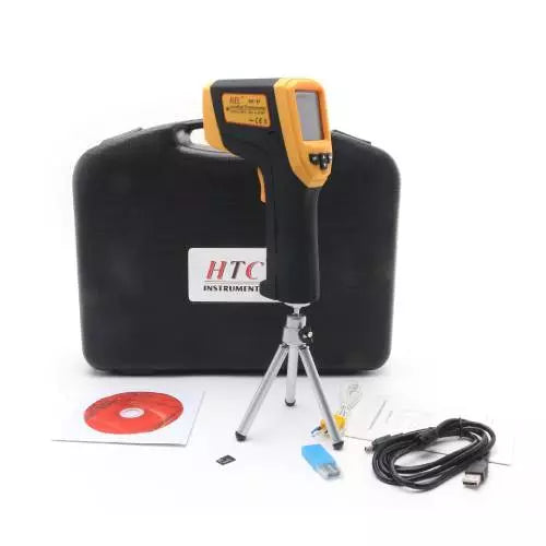 HTC IRX-68 High-Precision Non-Contact Infrared Thermometer with Dual-Laser Targeting System, Wide Temperature Measurement Range, Adjustable Emissivity, Ultra-Fast Response Time, High Distance-to-Spot Ratio, Backlit LCD Display, IRX-68