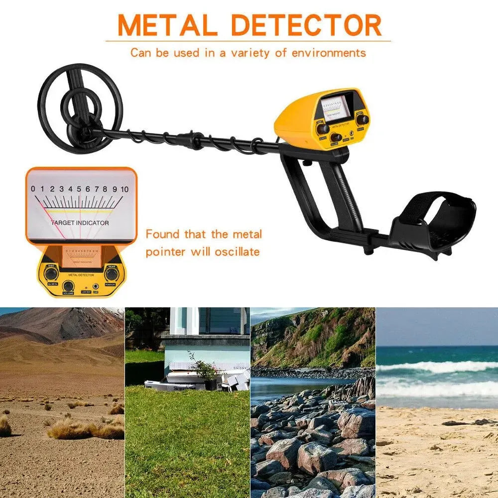 Real Instruments MD-5090 Professional Underground  Metal Detector – High Sensitivity with Analog Target Indicator, Adjustable Discrimination & Waterproof Coil – Ideal for Treasure Hunting, Coins, Relics & Jewelry