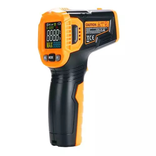 HTC Pro Industrial Infrared IR Thermometer | Multi Laser High Temperature -50°C to 550°C Digital Gun | Non-Contact Pyrometer, MTX-1
