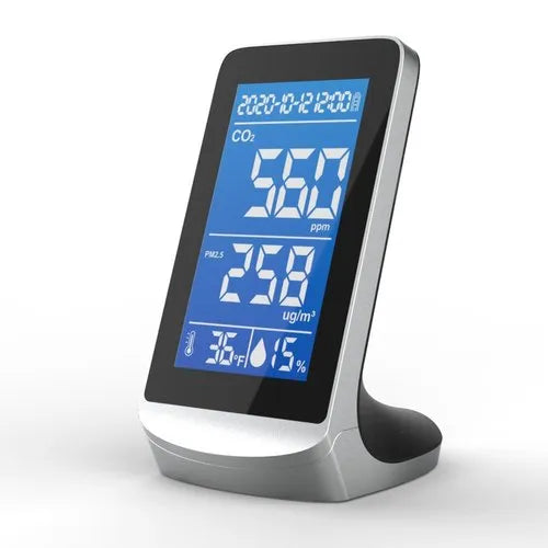 Real Instruments DM72D Portable Air Quality Analyzer Digital Display Screen CO2 Temperature Hdity Detector Multnctional Infrared NDIR Detector Desktop me useld Indoor Outdoor High Accurancy, AQM-04