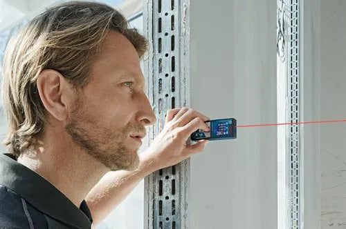 Bosch GLM 500 Professional Laser Distance Meter with 50m Range, High-Precision ±1.5mm Accuracy, 360° Tilt Sensor, Color Backlit Display, Multiple Measurement Modes & IP54 Dust & Splash Protection for Construction & Industrial Use, GLM500
