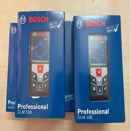 Bosch GLM 500 Professional Laser Distance Meter with 50m Range, High-Precision ±1.5mm Accuracy, 360° Tilt Sensor, Color Backlit Display, Multiple Measurement Modes & IP54 Dust & Splash Protection for Construction & Industrial Use, GLM500