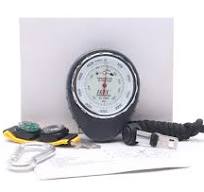 HTC AL-7000 Precision Analog Altimeter with Dual Measurement Range, 0-5000 Meters and 580-1040 hPa, Durable and Lightweight Design, Battery-Free Operation, Compact Size, and Accessories for Outdoor Adventures and Atmospheric Monitoring