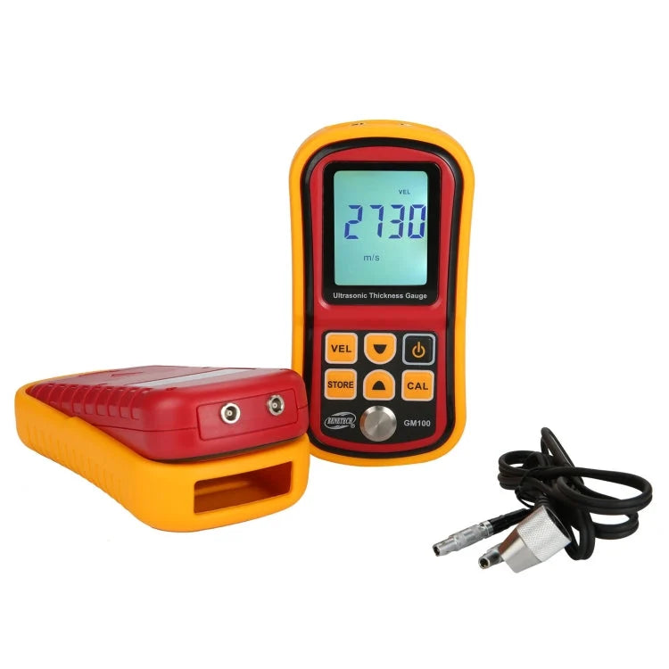 Real Instruments Ultrasonic Thickness Gauge - High Precision, Wide Measuring Range, and User-Friendly LCD Display for Accurate Thickness Measurements - GM100