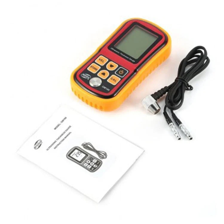 Real Instruments Ultrasonic Thickness Gauge - High Precision, Wide Measuring Range, and User-Friendly LCD Display for Accurate Thickness Measurements - GM100