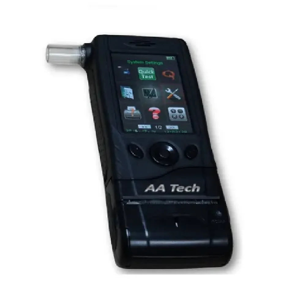 Real Instruments FiT333 Professional Digital Alcohol Breath Analyzer with Advanced Fuel Cell Sensor Technology, 3.2-Inch TFT Touch Screen Display, Built-in Thermal Printer, BAC Measurement, Large Data Storage Capacity, Rechargeable Battery, AT-17
