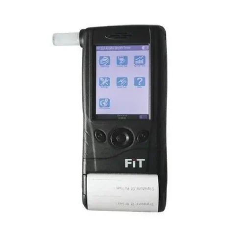Real Instruments FiT333 Professional Digital Alcohol Breath Analyzer with Advanced Fuel Cell Sensor Technology, 3.2-Inch TFT Touch Screen Display, Built-in Thermal Printer, BAC Measurement, Large Data Storage Capacity, Rechargeable Battery, AT-17