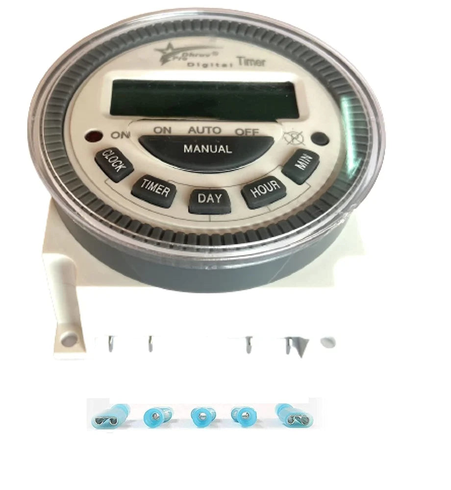 Real Instruments Frontier 5-Pin 30 Amp Heavy-Duty Programmable Timer Switch with High-Power Load Capacity, Automatic ON/OFF Scheduling, Multi-Function Control, Durable Design & Energy-Efficient Operation for Industrial, Commercial & Residential, FTS-5/30